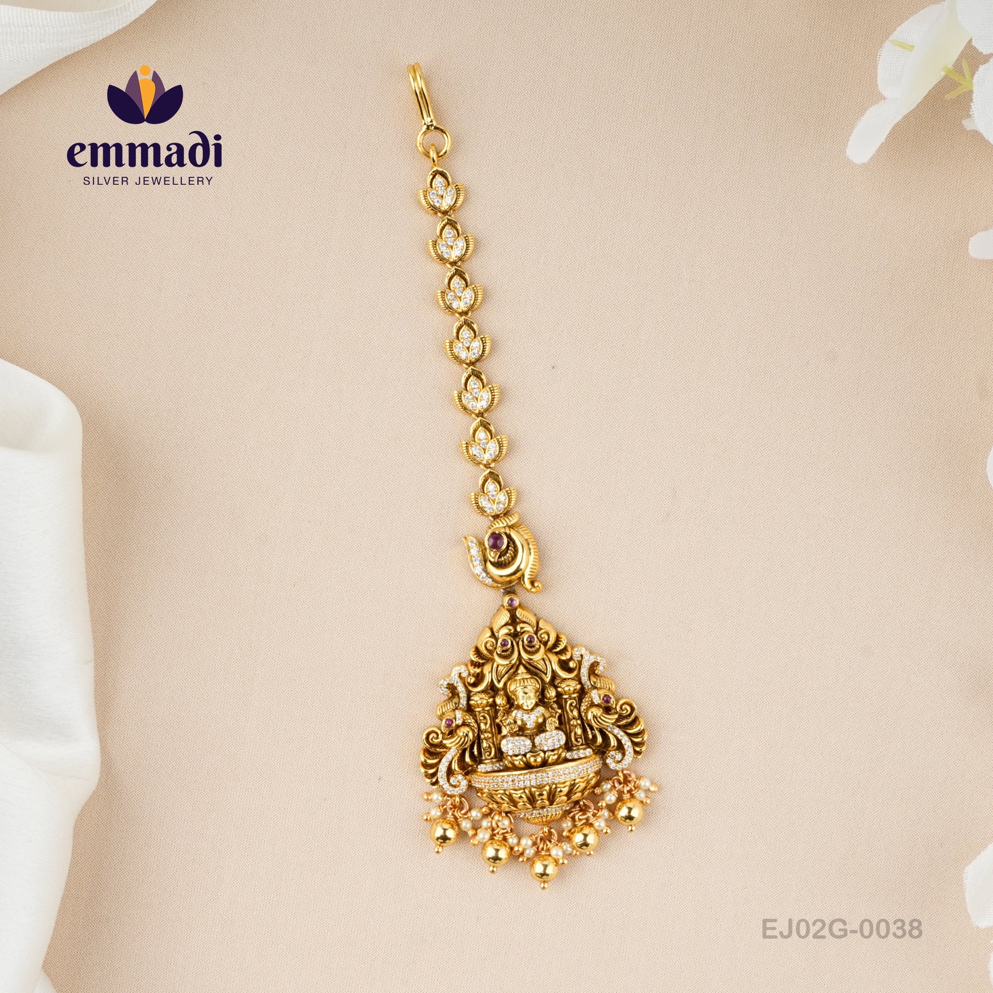 Shobha's Gold Plated Pink Papidi Billa Jewellery – Emmadi Silver