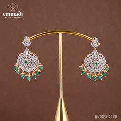 Padma Premium Cz Green Hangings