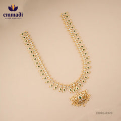 Surya Antique Green Long Necklace