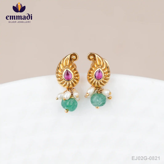 Arghya Premium Antique Pink Studs