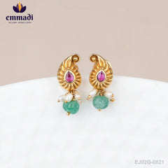Arghya Premium Antique Pink Studs