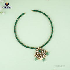 Bhavna Victorian Green Necklace