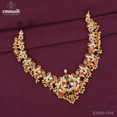 Darsha Antique Navrathan Necklace