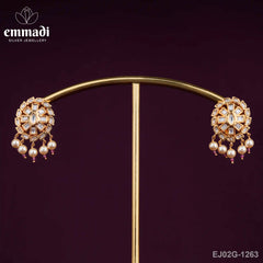 Deepta Moissanite White Studs
