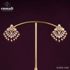 Deesha Moissanite White Studs