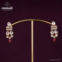 Dhvaja Moissanite White Hangings