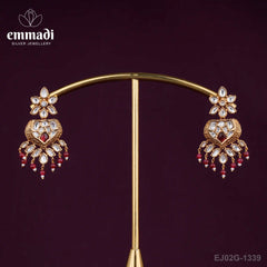 Dilipa Moissanite Pink Hangings