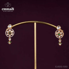 Dishta Moissanite Green Hangings