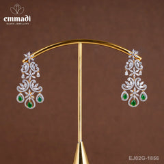 Jutika Premium Cz Green Hangings