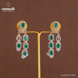 Anitha's Dazzling Green CZ Hangings