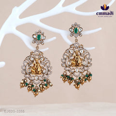 Subramaniam Victorian Green Long Necklace