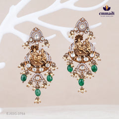 Victorian Green Long Necklace and Hangings by Tripta and Trusha