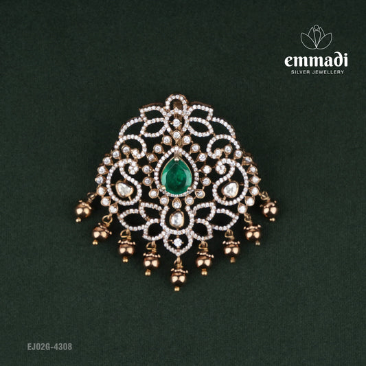 Ashmita Victorian Green Pendant