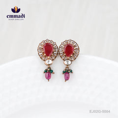 Basudha Victorian Pink Studs