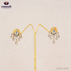 Mahalakshmi Jewels - Premium Antique White Studs Collection