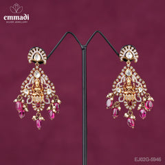 Shreya's Victorian Red Hangings: Handcrafted Indian Jewellery