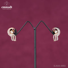 Sonal's Victorian Red Studs: Handcrafted Indian Jewellery with Pure Gold Plating