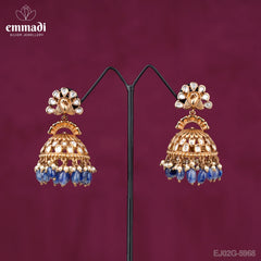 Ratna Jewels - Victorian Green Buttalu Handcrafted with Pure Gold Plating