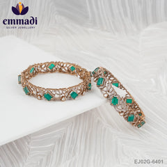 Kartara Victorian Green Bangles