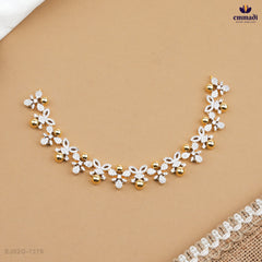 RAIYA & SAVERA Elegant White CZ Necklace and Studs Collection