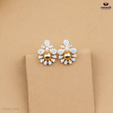 RAIYA & SAVERA Elegant White CZ Necklace and Studs Collection