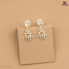 Elegant White CZ Necklace and Hangings by TANIRIKA and TISHA