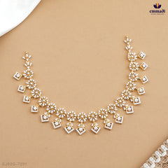 Exquisite CZ Necklace and Silver Hangings - Premium Design by VIDULIKA & ISHWARIKA