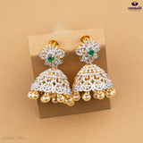 SASWATI Elegant Premium Green CZ Necklace and Jewelry Collection