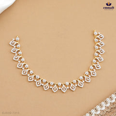 Elegant CZ Necklace and Exquisite Silver Hangings