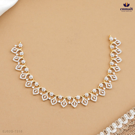 Sofia Elegance & Sonali's Premium CZ Necklace and Hangings Set