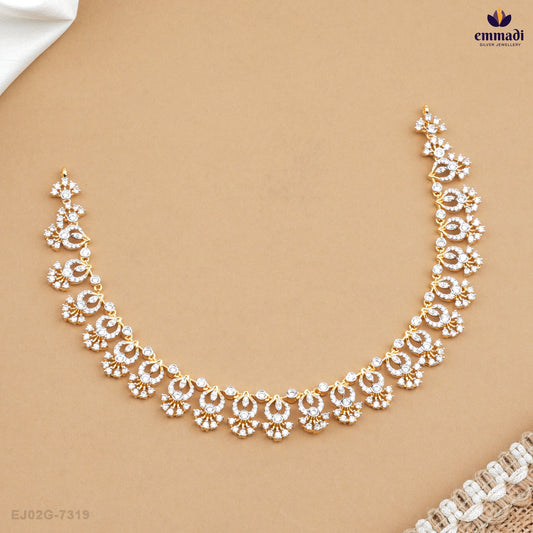 Elegant White CZ Necklace and Hangings