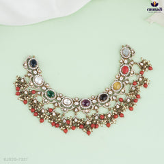 BHAVINI Exquisite Victorian Multi-Color Necklace