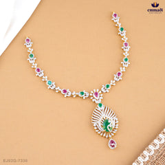 RAIKA Premium Exquisite Multi-Colored CZ Necklace and Hangings