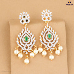 HRIDAYA Premium Green CZ Hangings