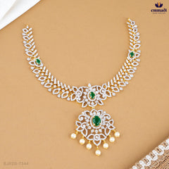 SAMPADA Siddhika Elegant Exquisite CZ Necklace and Hangings