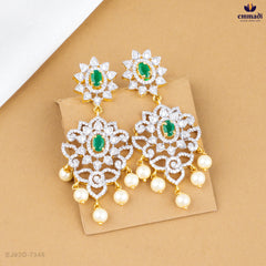 SAMPADA Siddhika Elegant Exquisite CZ Necklace and Hangings