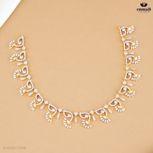 Tejal Elegant Premium CZ Necklace and ZAHRA Elegant CZ Studs Collection