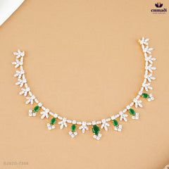 PAVITRA & SAMYA Elegant Exquisite CZ Necklace and Hangings