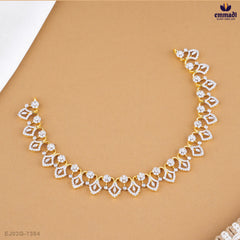 SUVARNA Premium White CZ Necklace