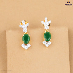 ABHILASHA Exquisite Green CZ Hangings