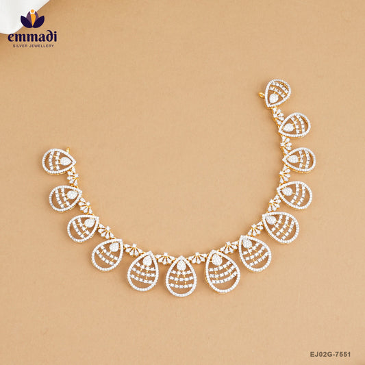 ANNITTA Elegant White CZ Necklace