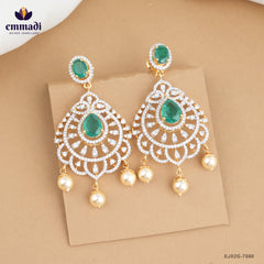 Antra Elegant Green CZ Hangings