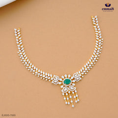 DEEKSHITHA Exquisite Green CZ Necklace