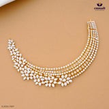 Deepakala Exquisite Premium CZ Silver Necklace