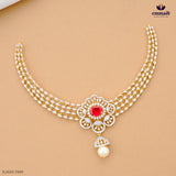 DEEPALEA Exquisite Red CZ Necklace