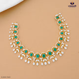 DEEPITHA Elegant Green Premium CZ Necklace