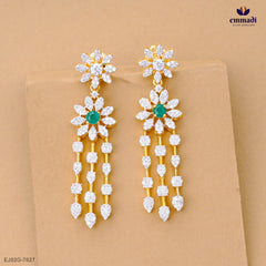 DEEPTIKANA Premium CZ Green Hangings