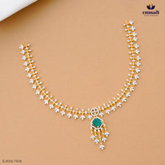 DEEVA Elegant Premium CZ Green Necklace