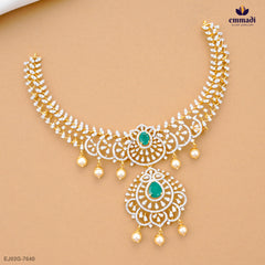 DEVAMATI Premium CZ Green Necklace Collection
