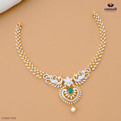 DEVANAH Premium Green CZ Necklace